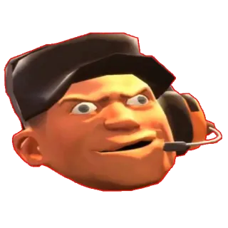 😒 Scout Team Fortress 2 video game, character, scout, team fortress 2, fps telegram sticker
