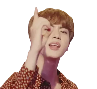 👌 Jin kpop, musik, sänger, promi, idol, bts, asiatisch telegram sticker