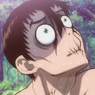 💈 Anime, Schweiß, Lustig, Meme, Übertreiben telegram sticker