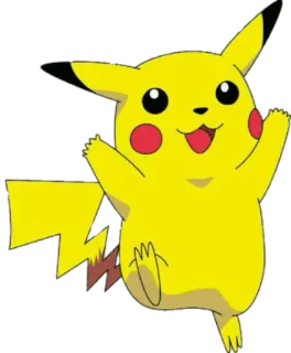 👐 Pikachu Pokemon โปเกมอน, ปิกาจู, ไฟฟ้า, สัตว์, การ์ตูน telegram sticker