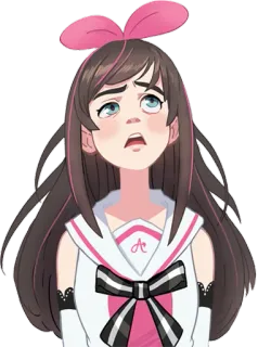😩 Kizuna AI Anime, Kizuna Ai, VTuber, Desenho animado, Japão, Japonês whatsapp sticker