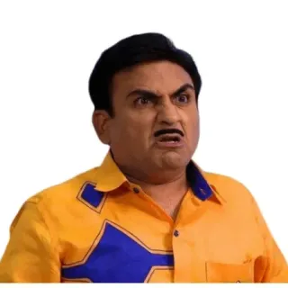 ✳️ zangado, homem, rosto, expressão, indiano telegram sticker