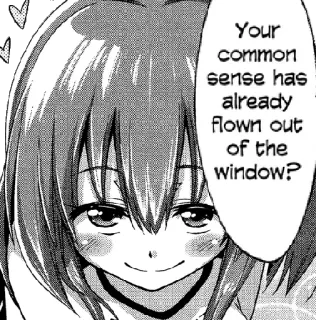 🤦‍♂️ Your common sense has already flown out of the window? Anime, Mangá, Pergunta, Janela, Senso comum telegram sticker