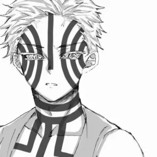 😤 Akaza Demon Slayer Аниме, Клинок, рассекающий демонов, Аказа, Манга telegram sticker