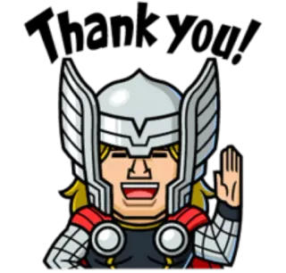 🙇 Thor Thor, Marvel, Super-héros, Comics, Dessin animé whatsapp sticker