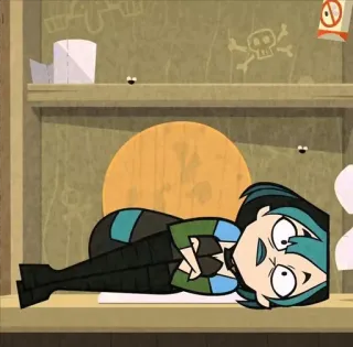 😳 Gwen Total Drama Island Мультфильм, Гвен, Total Drama Island, Персонаж, Анимация telegram sticker
