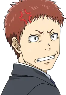💢 Anime, Wütend, Figur, Cartoon, Ausdruck whatsapp sticker
