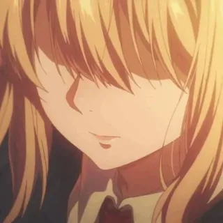 ✨ Anime, Ragazza, Ritratto, Capelli biondi telegram sticker