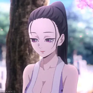 🏮 Anime, Mulher, Personagem, Ilustração whatsapp sticker