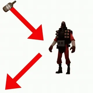 🍾 Demoman Team Fortress 2 permainan video, penembak, botol, karakter, tentara telegram sticker