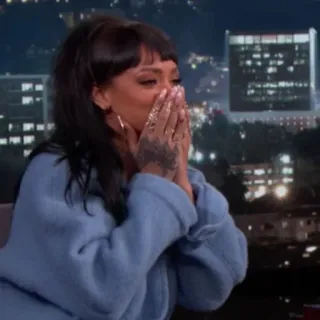 💸 Rihanna Rihanna, celebrity, singer, artist, tv show, interview telegram sticker
