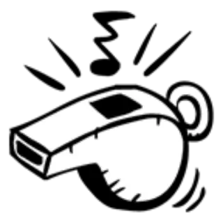 🎺 Pfeife, Sport, Schiedsrichter, Trainer, Lärm, Signal telegram sticker