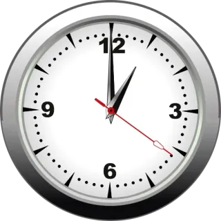 🕐 clock, time, hours, minutes, seconds telegram sticker