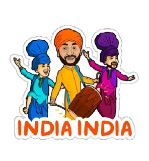 🇮🇳 INDIA INDIA India, Indian culture, music, dance, celebration, festival whatsapp sticker