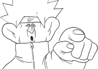 👇 Kakashi Hatake Naruto anime, manga, cartoon, Kakashi, Naruto telegram sticker