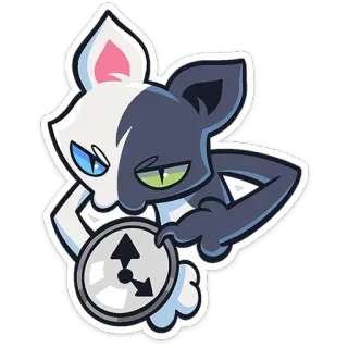 ⏳ кот, персонаж, часы, мультфильм, животное, цифровое искусство telegram sticker