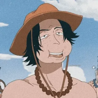 🪐 Portgas D. Ace One Piece anime, one piece, ace, pirate, character telegram sticker