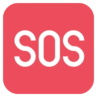 🚑 SOS sos, aide, urgence, détresse whatsapp sticker