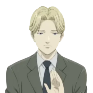 🖐 Johan Liebert Monster Anime, Złoczyńca, Blondyn, Psychopata, Poważny telegram sticker