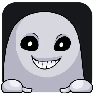😈 ghost, cartoon, spooky, halloween, creepy, monster telegram sticker