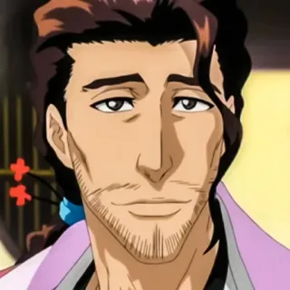 🙂 Shunsui Kyoraku Bleach anime, manga, character, Shunsui, Kyoraku telegram sticker