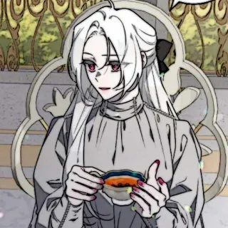 🕊 Аниме, Женщина, Чай, Мультфильм, Иллюстрация telegram sticker