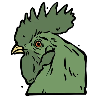 🐓 frango, pássaro, animal, fazenda, aves telegram sticker