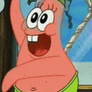 ✨ Patrick Star Spongebob Squarepants Dessin animé, Étoile de mer, Drôle, Spongebob telegram sticker
