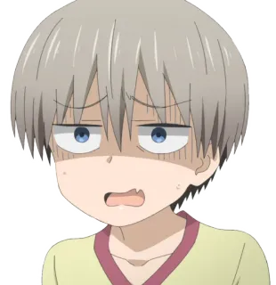 😨 Аниме, Манга, Персонаж, В замешательстве, Выражение, Стикер telegram sticker