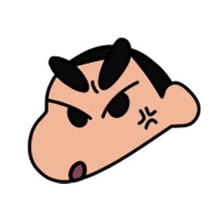 😡 dessin animé, en colère, expression, visage, agacé, animation whatsapp sticker
