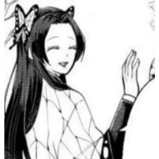 🙂 Kanae Kocho Demon Slayer anime, manga, demon slayer, kanae kocho, butterfly, smiling, character telegram sticker