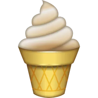 🍦 мороженое, десерт, еда, рожок, сладкое, лакомство telegram sticker