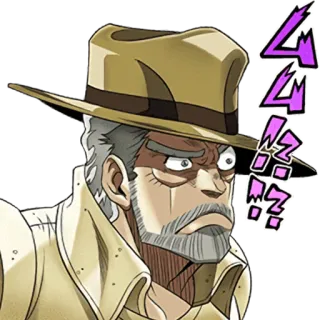 🤨 Joseph Joestar JoJo's Bizarre Adventure Anime, JoJo's Bizarre Adventure, Joseph Joestar, JJBA whatsapp sticker