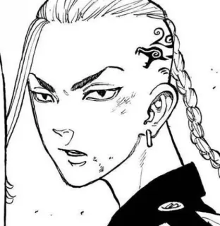 🐉 Draken Tokyo Revengers Anime, Manga, Personaje, Draken, Tokyo Revengers, Tatuaje telegram sticker
