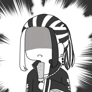 😐 Мультфильм, Аниме, Манга, Персонаж, Наклейка telegram sticker