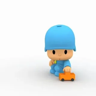 ☀️ Pocoyo мультфильм, анимация, ребенок, синий, игрушка, малыш telegram sticker