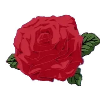 🌹 กุหลาบ, ดอกไม้, สีแดง, พืช, ลายดอก telegram sticker