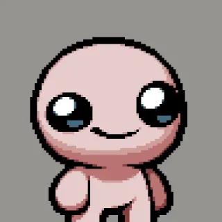 🙂 Isaac The Binding of Isaac Пиксель арт, Персонаж видеоигры, Инди игра, The Binding of Isaac telegram sticker