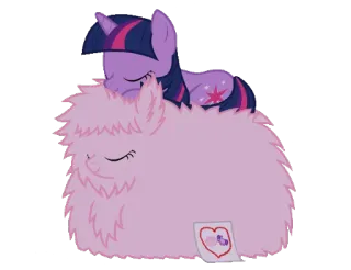 😴 Twilight Sparkle My Little Pony mlp, my little pony, kucyk, przyjaźń, miłość, serce, kreskówka telegram sticker