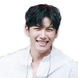 😆 sorriso, homem, pessoa, feliz, retrato whatsapp sticker