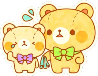 Pop Teddy Bear :: @line_stickers telegram stickers