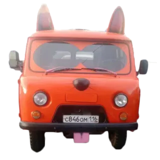 🚘 samochód, zwierzę, pojazd, słodki, rosyjski telegram sticker