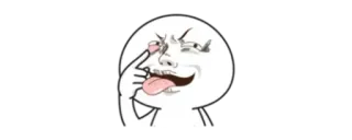🎯 Dibujos animados, Meme, Gracioso, Reacción, Cara, Raro, Expresión telegram sticker