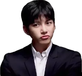 😗 homme, coréen, acteur, costume, portrait, expression whatsapp sticker