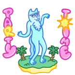 🕺 PARTY TIME party, cartoon, island, celebration telegram sticker