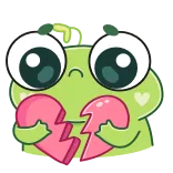💔 rana, desamor, triste, lindo, corazón roto telegram sticker