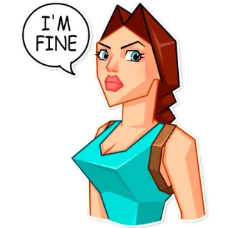 Tomb Raider whatsapp stickers