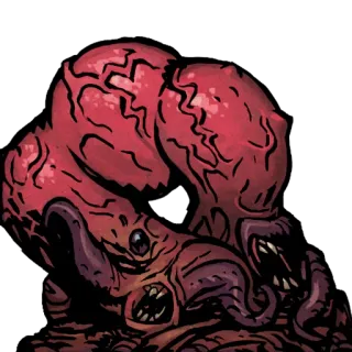 🍖 монстр, существо, хоррор, зубы, кровь, жесть, хоррор-монстр telegram sticker