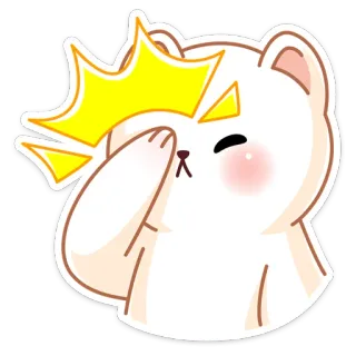 🤦‍♀️ кот, наклейка, милый, эмодзи, медведь telegram sticker