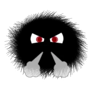 😤 anger, evil, menace, eyes, smoke, rage whatsapp sticker